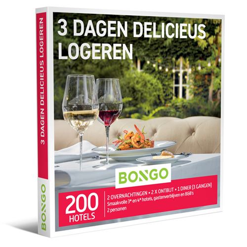 Coffret cadeau BONGO 3 Dagen Delicieus Logeren - NL
