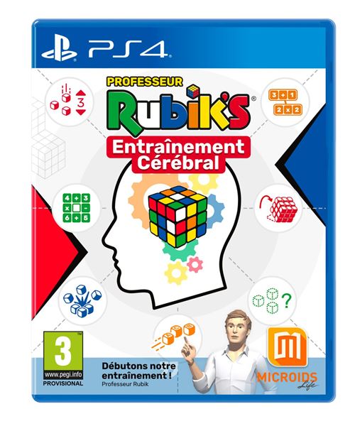 Pochette avant du jeu Professor Rubik's Entrainement Cerebral PS4