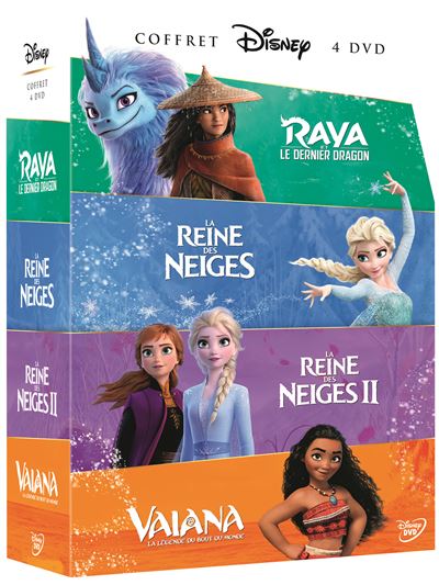 Disney vaiana la reine des neiges coffret 3 dvd - Conforama