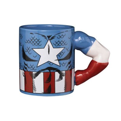 Captain america arm mug