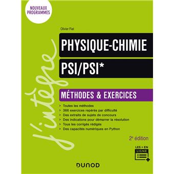 Physique-Chimie Méthodes et exercices PSI/PSI*