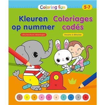 Bloc coloriage - Coloriages codés (5-7 a.)