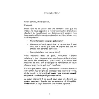 Harcèlement Kit d'Urgence et Solutions Pérennes