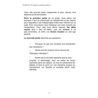 Harcèlement Kit d'Urgence et Solutions Pérennes