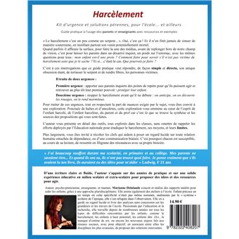 Harcèlement Kit d'Urgence et Solutions Pérennes