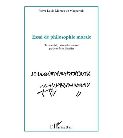 Essai de philosophie morale - Pierre Louis Moreau De Maupertuis - broché