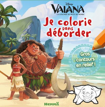 Disney Vaiana, Je colorie sans déboder