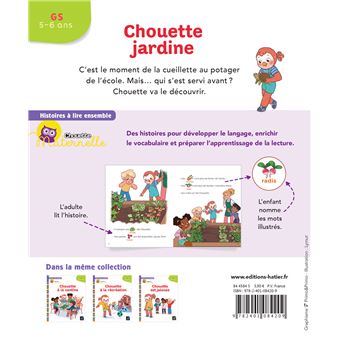 Histoires à lire ensemble Chouette jardine GS