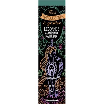 Mes marque-pages à gratter : licornes & animaux fabuleux