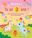 Hourra, tu as 3 ans! Livre d'anniversaire Licornes