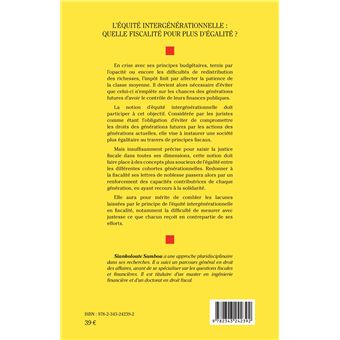 L'Équité intergénérationnelle