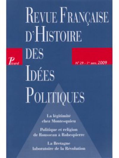 Revue Française d'Histoire des Idées Politiques