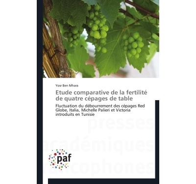 Etude comparative de la fertilite de quatre cepages de table