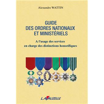 Guide des ordres nationaux et ministériels