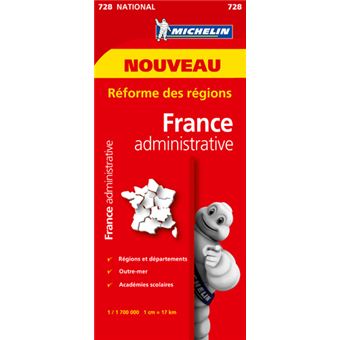 Carte nationale 728 france departementale et administrative Échelle 1/1