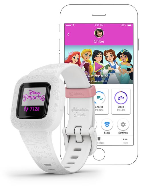 Garmin Vivofit Jr3 - Princess Icons - Bracelet Dactivites pour Enfants
