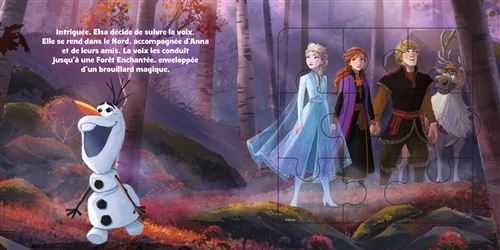 REINE DES NEIGES - Mon Petit Livre Puzzle - 5 puzzles 9 pièces - Joyeuses  fêtes avec Olaf - Disney