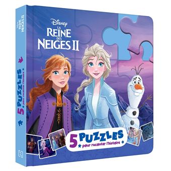 La Reine des neigesLA REINE DES NEIGES 2 - Mon Petit Livre puzzle - 5 puzzles 9 pièces - Disney