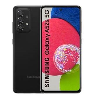 Samsung Galaxy A52s 5G - 5G smartphone - double SIM - RAM 8 Go / Internal Memory 256 Go - microSD slot - écran OEL - 6.5" - 2400 x 1080 pixels - 4x caméras arrière 64 MP. 12 MP. 5 MP. 5 MP - front camera 32 MP - noir génial - 1