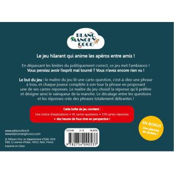 BLANC MANGER COCO : Extension N°1 - La Recave - (200 Cartes) : :  Jeux et Jouets