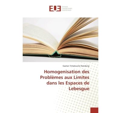 Homogenisation des Problèmes aux Limites dans les Espaces de Lebesgue