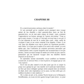 Voyage autour de ma chambre