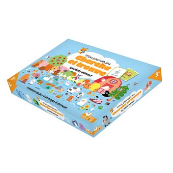 Mon jeu cherche et trouve des bébés animaux  - coffret avec plateau et cartes