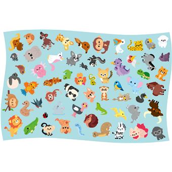 Mon jeu cherche et trouve des bébés animaux  - coffret avec plateau et cartes