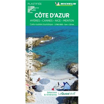 Carte Routière et Touristique Côte d'Azur Michelin