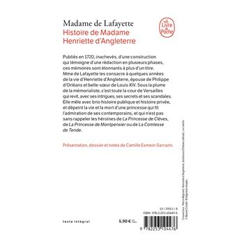 Histoire de Madame Henriette d'Angleterre