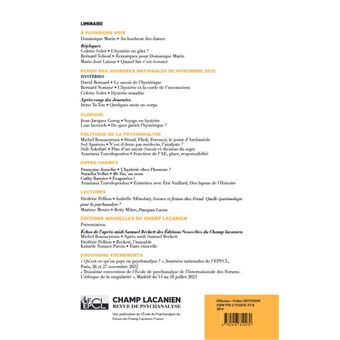 Champ Lacanien, Et la psychanalyse, fut