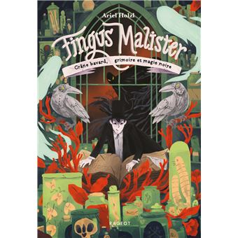 Fingus Malister, Crâne bavard, grimoire et magie noire