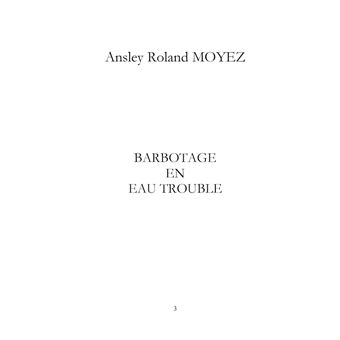 Barbotage en eau trouble