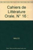 Cahiers de littérature orale