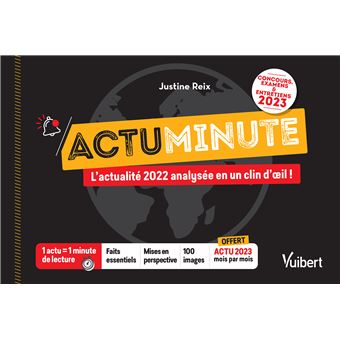 Actu minute - Tous les événements incontournables de 2022 analysés en 1 minute - Concours, examens et entretiens 2023