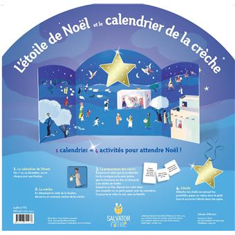L'étoile de Noël et le calendrier de la crèche