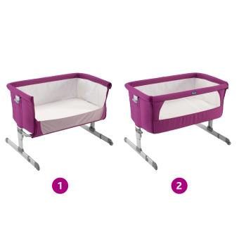 Berceau Next 2 Me Chicco Fuchsia - Produits bébés