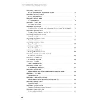 Exercices de fiscalite des entreprises 2022