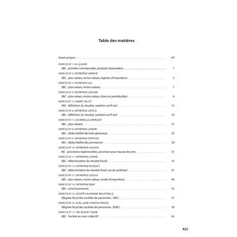 Exercices de fiscalite des entreprises 2022