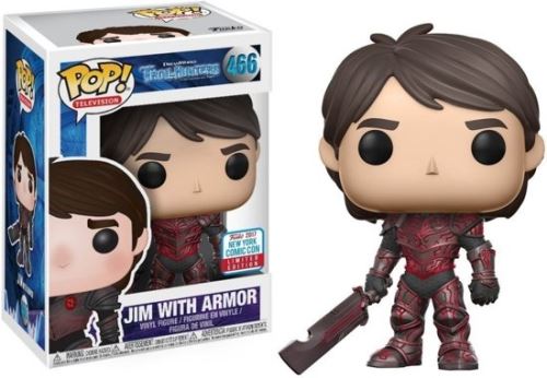 TROLL HUNTERS-BOBBLE HEAD POP N°466-JIM WITH ARMOR NYCC 2017