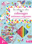 Coloriages animaux mignons - avec crayons de couleur