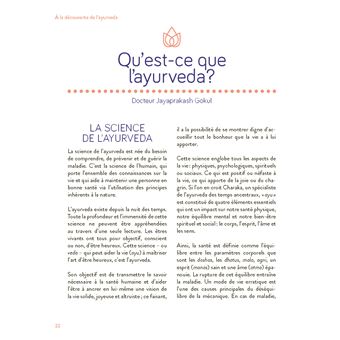 Le guide de l'ayurveda au quotidien