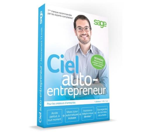 Ciel Auto-Entrepreneur 2019 Abonnement 12 Mois 1 Licence PC