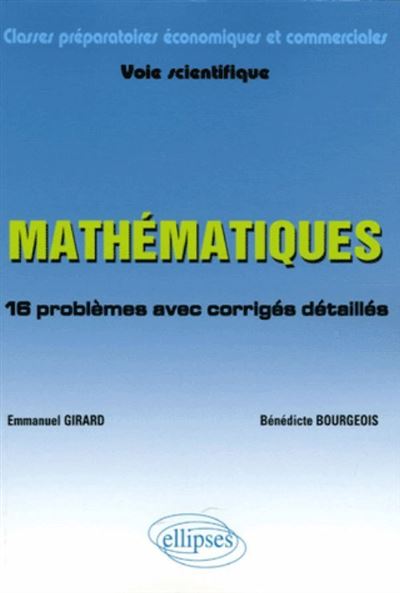 Mathématiques pour ECS 1ère année