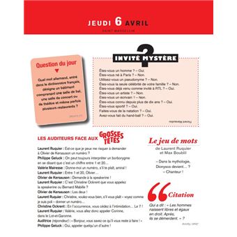 L'almanach des Grosses Têtes 2023