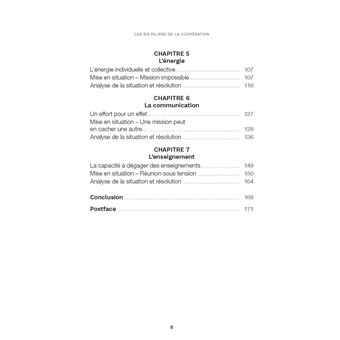 Les six piliers de la coopération