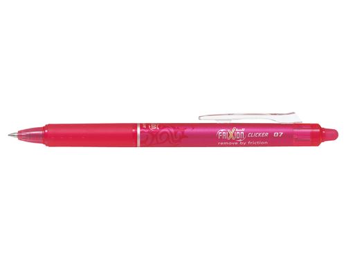 Stylo Roller Pilot Frixion Ball Clicker Pointe Moyenne 07 Rose