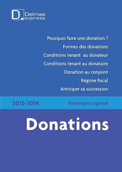 Donations 2013-2014 - 1ère édition