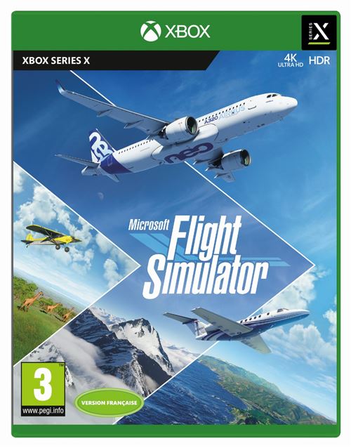 Pochette avant du jeu Microsoft Flight Simulator Xbox Series X Exclusivité Fnac