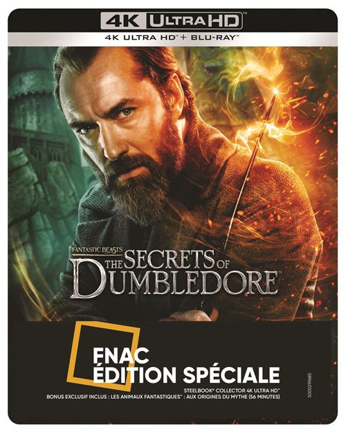 Les Animaux Fantastiques 3 : Les Secrets de Dumbledore Édition Collector  Spéciale Fnac Steelbook Blu-ray 4K Ultra HD - Blu-ray 4K - Achat & prix |  fnac